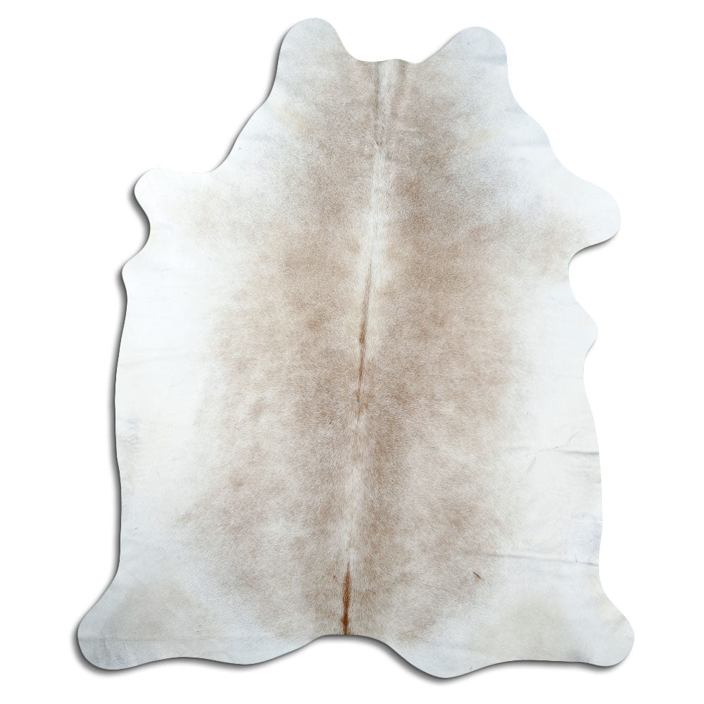 Braunes Kuhfell, ca. 220 × 190 cm, von oben fotografiert: genau das Fell, das Sie erhalten