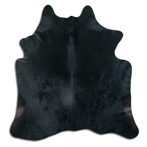 Schwarzes Kuhfell L