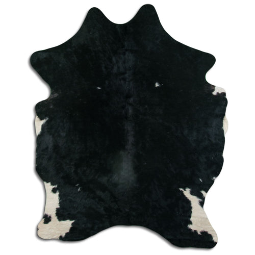 Schwarzes Kuhfell L