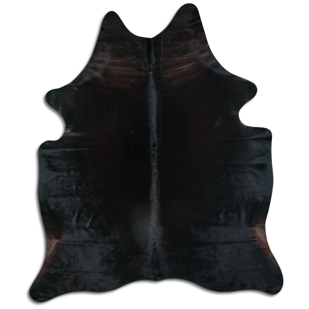 Schwarzes Kuhfell L