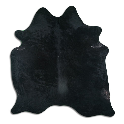 Schwarzes Kuhfell L