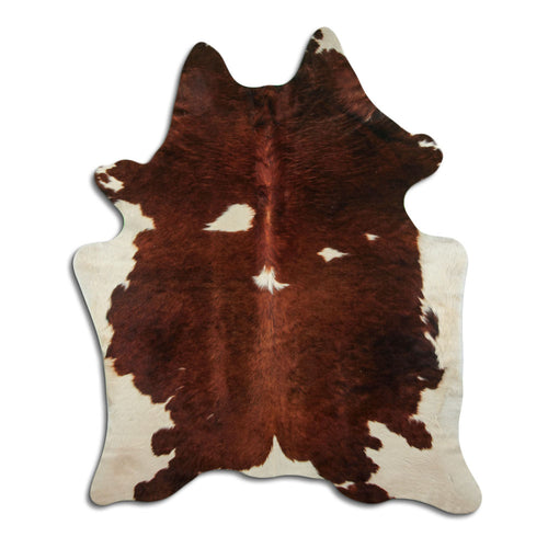 Braun-Weißes Kuhfell XXL