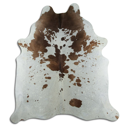 Braun-Weißes Kuhfell XXL