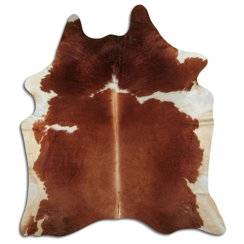 Braun-Weißes Kuhfell XXL