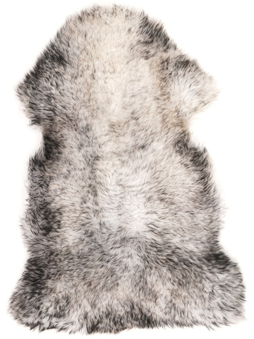 Mufflon Lammfell Schwarz XL