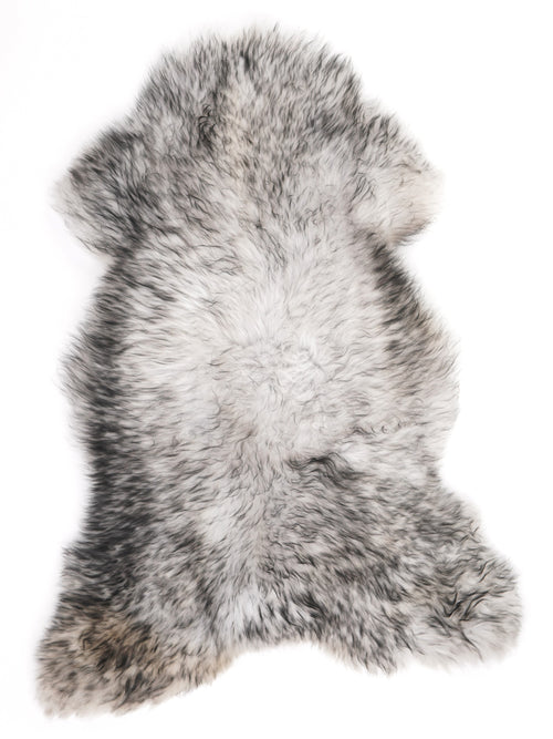Mufflon Lammfell Schwarz L