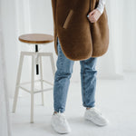 Merino Weste ''Pearl'' Dunkelbraun