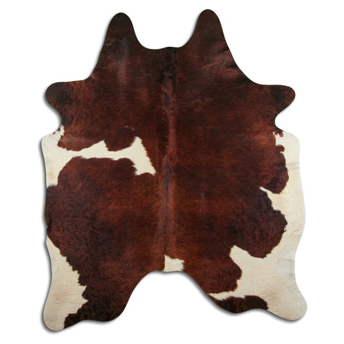 Braun-Weißes Kuhfell XXL