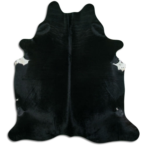 Schwarzes Kuhfell XL