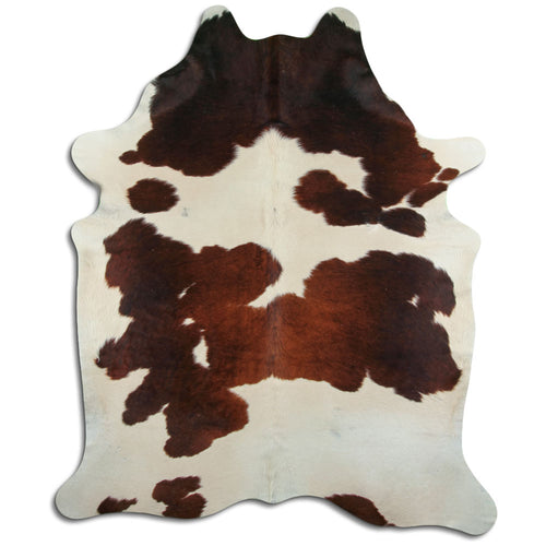 Braun-Weißes Kuhfell XXL