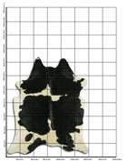 Schwarz-Weißes Kuhfell XXL