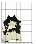 Schwarz-Weißes Kuhfell XL