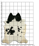 Schwarz-Weißes Kuhfell XXXL