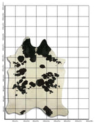 Schwarz-Weißes Kuhfell XXL