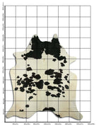 Schwarz-Weißes Kuhfell XXL