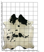 Schwarz-Weißes Kuhfell XXL