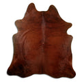 Exotisch gestromtes Kuhfell, ca. 200 × 180 cm, von oben fotografiert: genau das Fell, das Sie erhalten