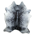 Salt & Pepper Kuhfell, ca. 200 × 160 cm, von oben fotografiert: genau das Fell, das Sie erhalten