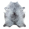 Salt & Pepper Kuhfell, ca. 200 × 170 cm, von oben fotografiert: genau das Fell, das Sie erhalten