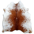Salt & Pepper Kuhfell, ca. 170 × 160 cm, von oben fotografiert: genau das Fell, das Sie erhalten