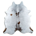 Salt & Pepper Kuhfell, ca. 200 × 190 cm, von oben fotografiert: genau das Fell, das Sie erhalten
