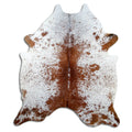 Salt & Pepper Kuhfell, ca. 220 × 190 cm, von oben fotografiert: genau das Fell, das Sie erhalten