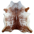 Salt & Pepper Kuhfell, ca. 220 × 210 cm, von oben fotografiert: genau das Fell, das Sie erhalten