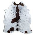 Salt & Pepper Kuhfell, ca. 210 × 190 cm, von oben fotografiert: genau das Fell, das Sie erhalten