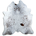 Salt & Pepper Kuhfell, ca. 220 × 200 cm, von oben fotografiert: genau das Fell, das Sie erhalten