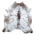 Salt & Pepper Kuhfell, ca. 200 × 190 cm, von oben fotografiert: genau das Fell, das Sie erhalten