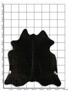 Schwarzes Kuhfell XL