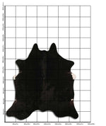 Schwarzes Kuhfell XL