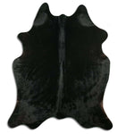 Schwarzes Kuhfell L