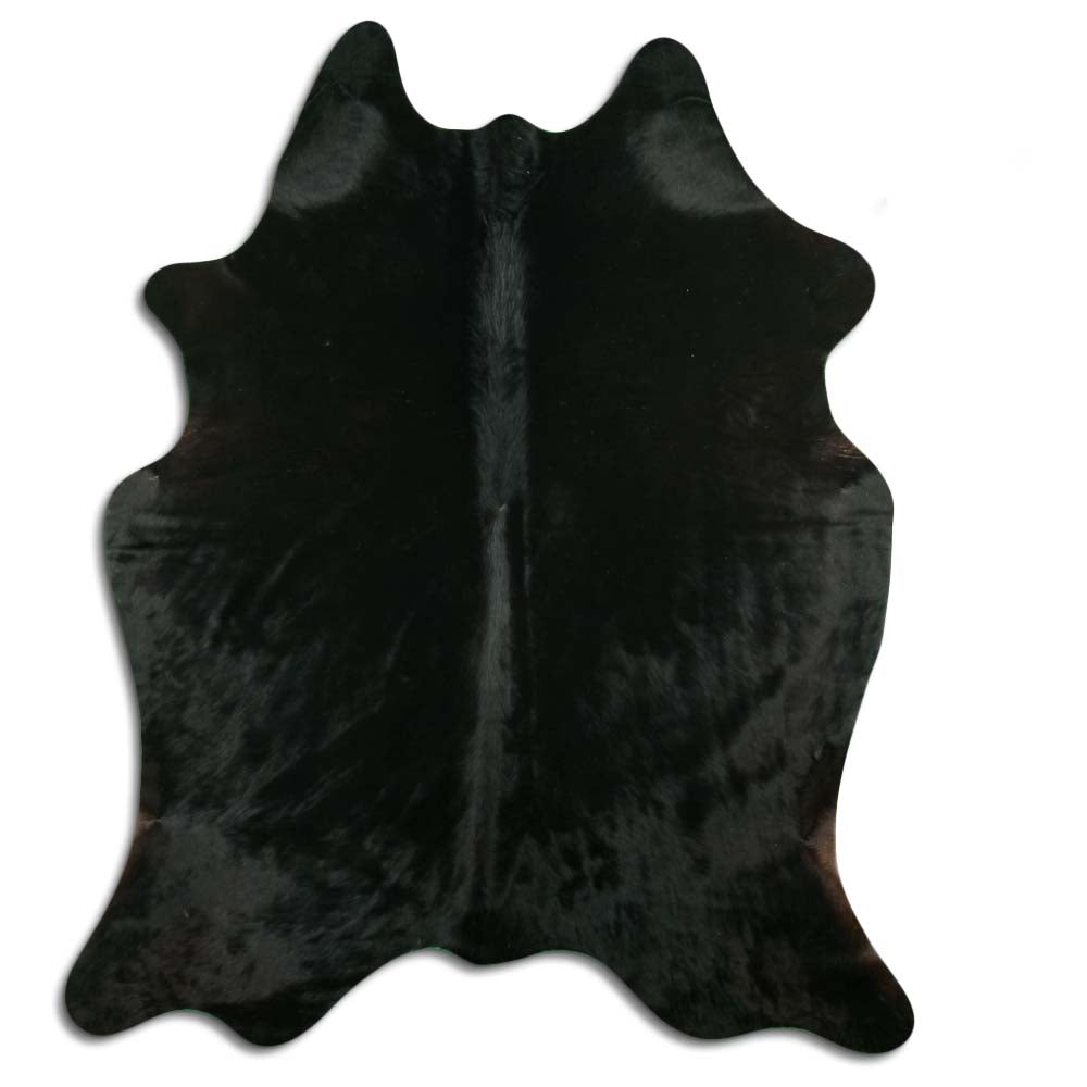 Schwarzes Kuhfell L
