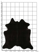 Schwarzes Kuhfell XL