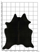Schwarzes Kuhfell XL