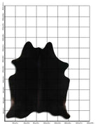 Schwarzes Kuhfell XL