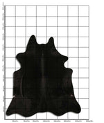 Schwarzes Kuhfell XL