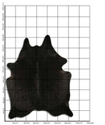 Schwarzes Kuhfell XXL