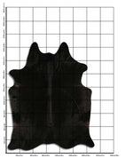 Schwarzes Kuhfell XXL
