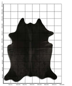 Schwarzes Kuhfell XXL