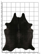 Schwarzes Kuhfell XXL