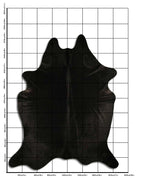 Schwarzes Kuhfell XXL