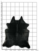 Schwarzes Kuhfell XL