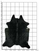 Schwarzes Kuhfell XL