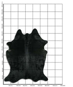 Schwarzes Kuhfell L