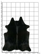 Schwarzes Kuhfell XXL