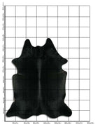 Schwarzes Kuhfell XXL