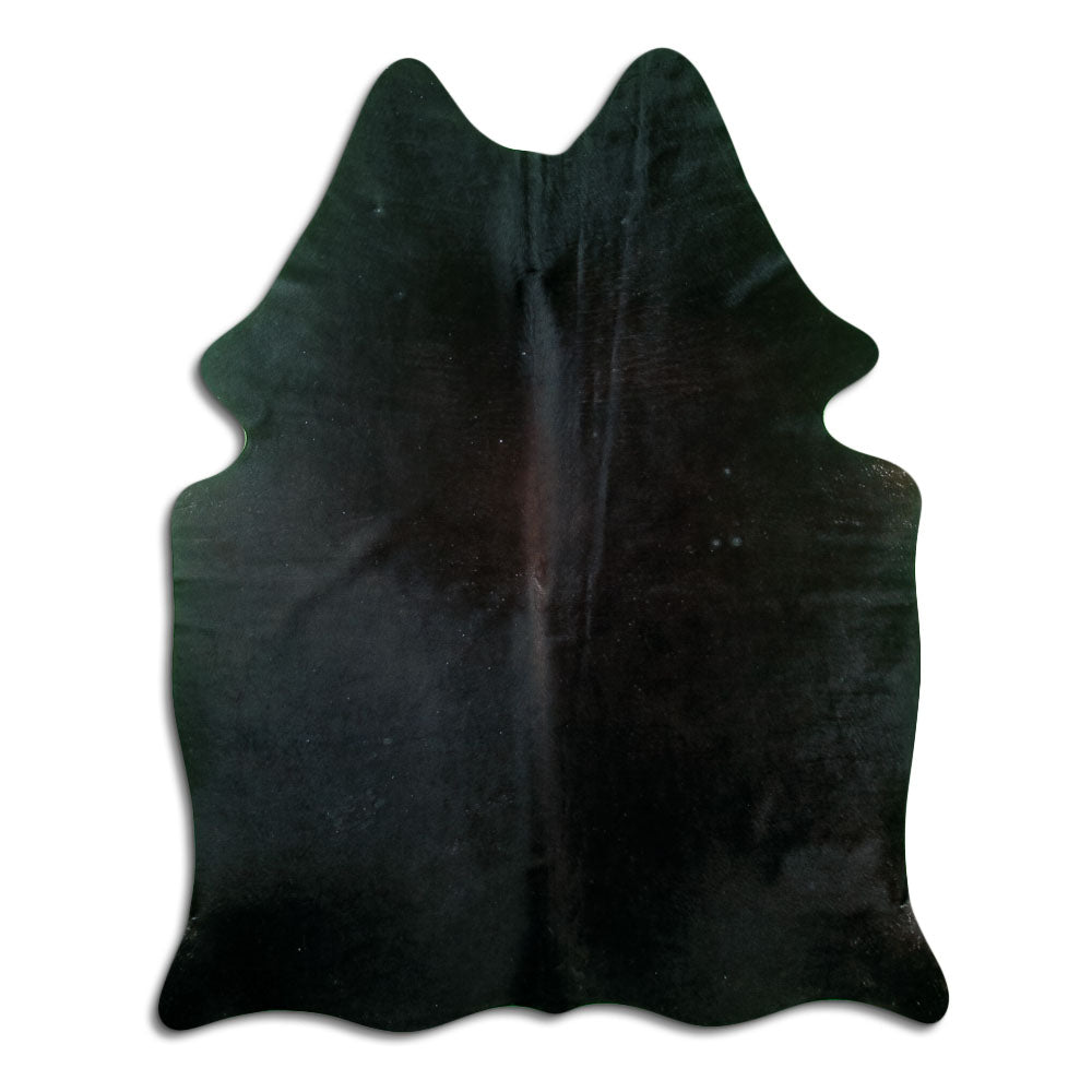 Braunes Kuhfell, ca. 180 × 140 cm, von oben fotografiert: genau das Fell, das Sie erhalten