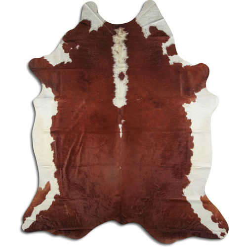 Braun-Weißes Kuhfell XXXL